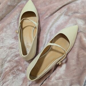 J. Crew Women's Cream Ballet Flats